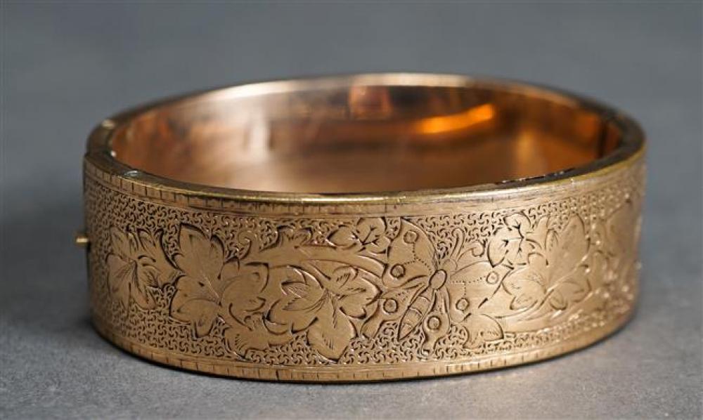 VICTORIAN GOLD FILLED BANGLE BRACELET  321fcb