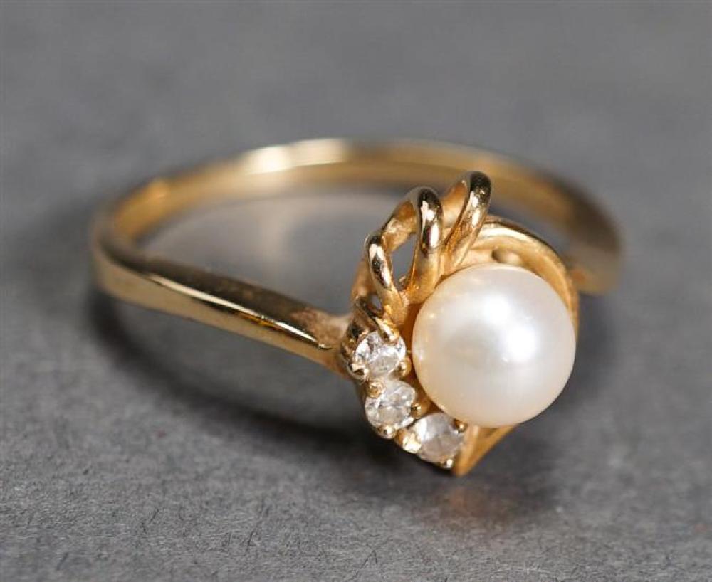 14 KARAT YELLOW GOLD CULTURED PEARL 321fe5