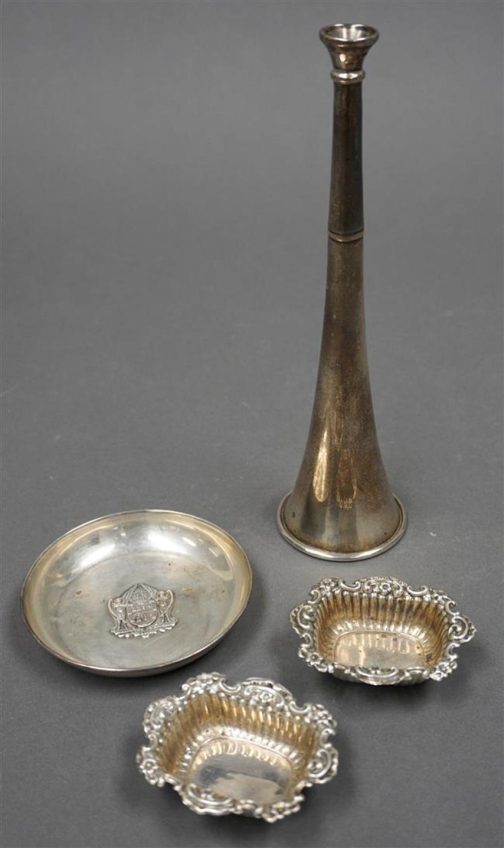 ENGLISH SILVER TRUMPET FORM PERFUME