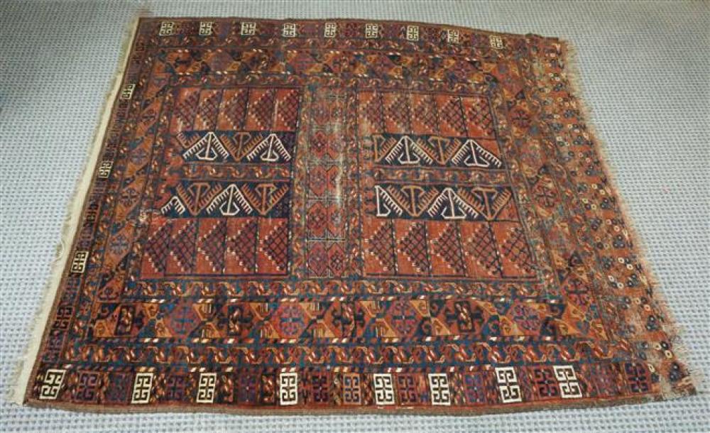TURKOMAN RUG, 5 FT 5 IN X 5 FT