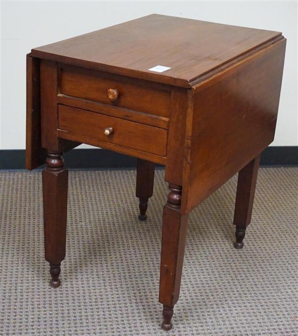 FEDERAL CHERRY DROP-LEAF WORK TABLE,