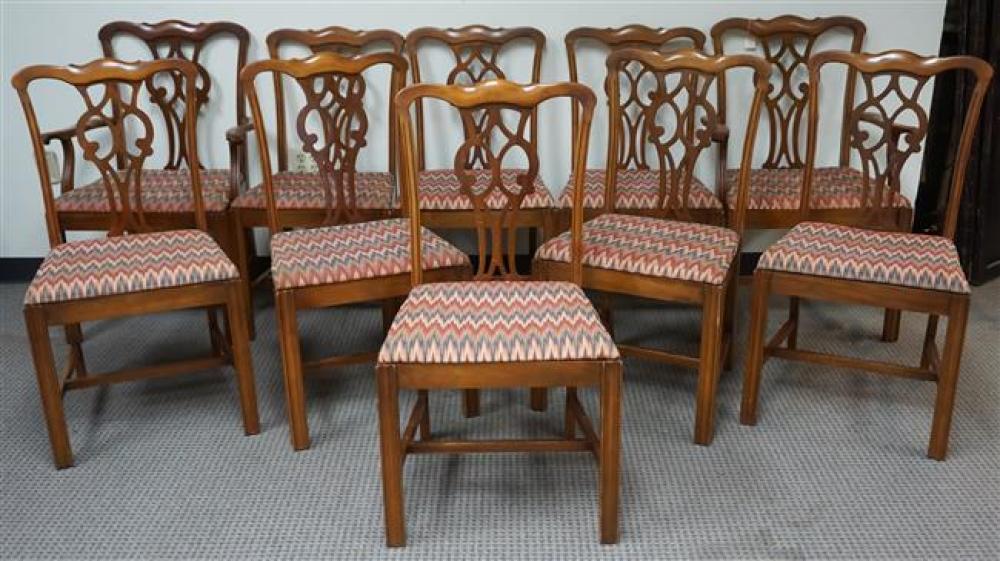 SET OF TEN GEORGE III STYLE MAHOGANY 322087