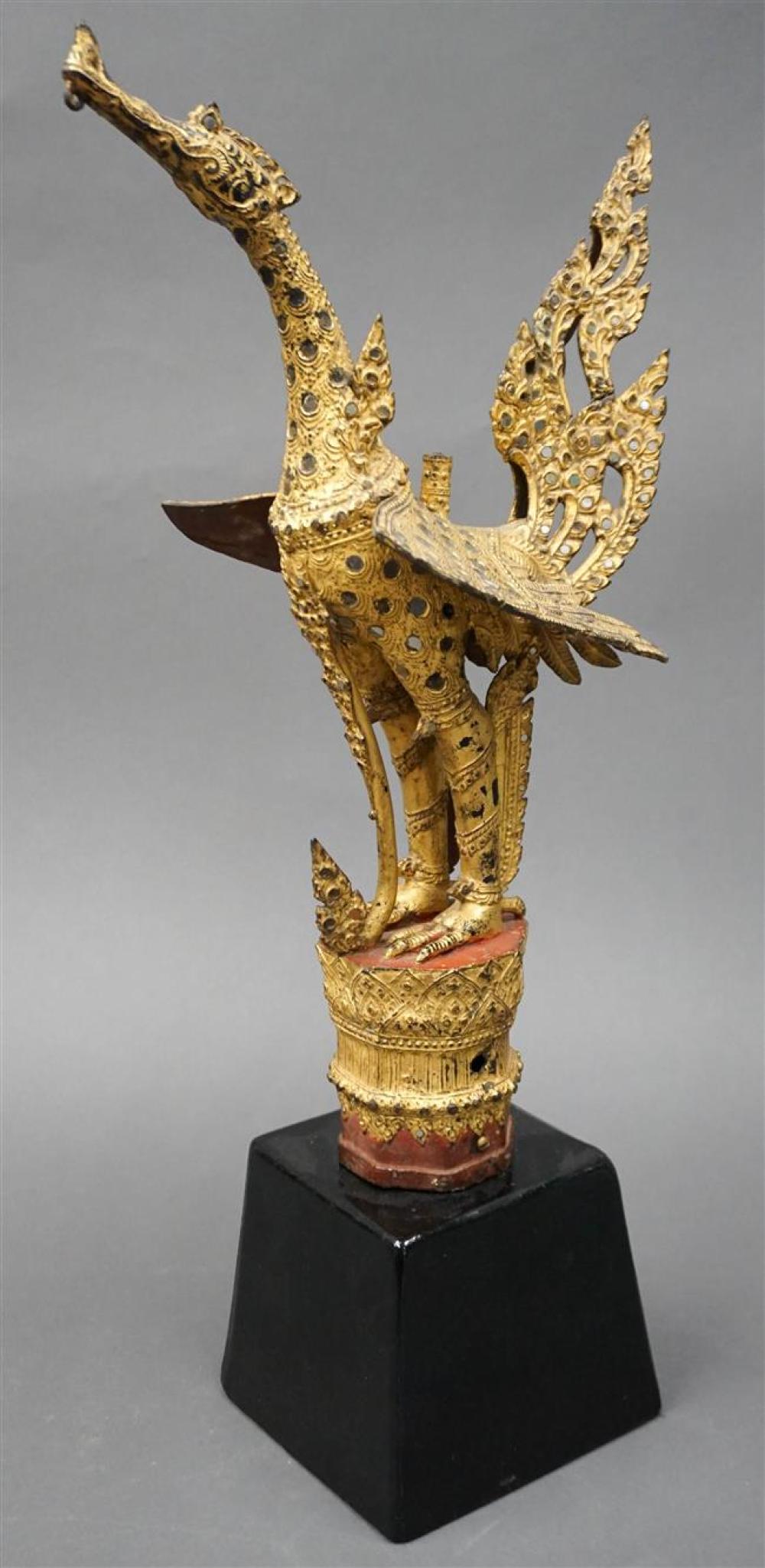 THAI SEQUINED GILT METAL AND RED 322098