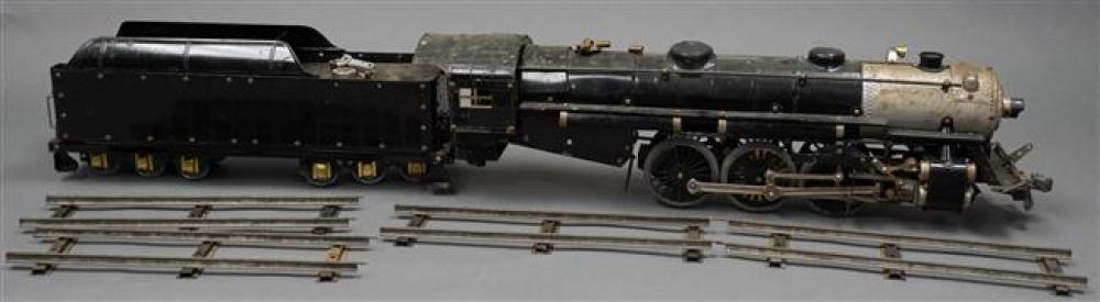 BLACK PAINTED SHEET METAL LOCOMOTIVE 3220b2