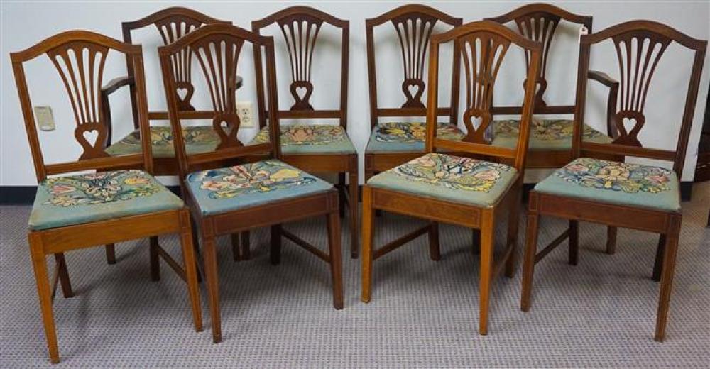 SET OF EIGHT CHIPPENDALE STYLE