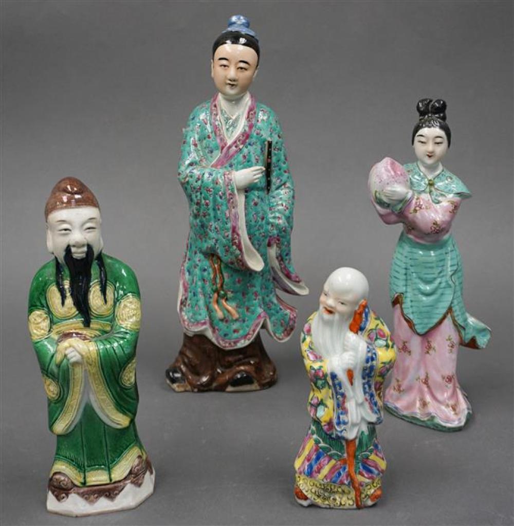 FOUR CHINESE EXPORT FIGURES OF IMMORTALS