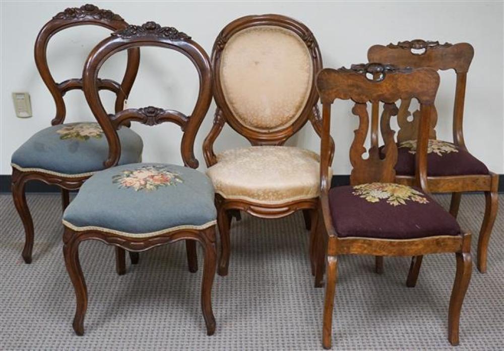 GROUP OF FIVE VICTORIAN ROCOCO 322126