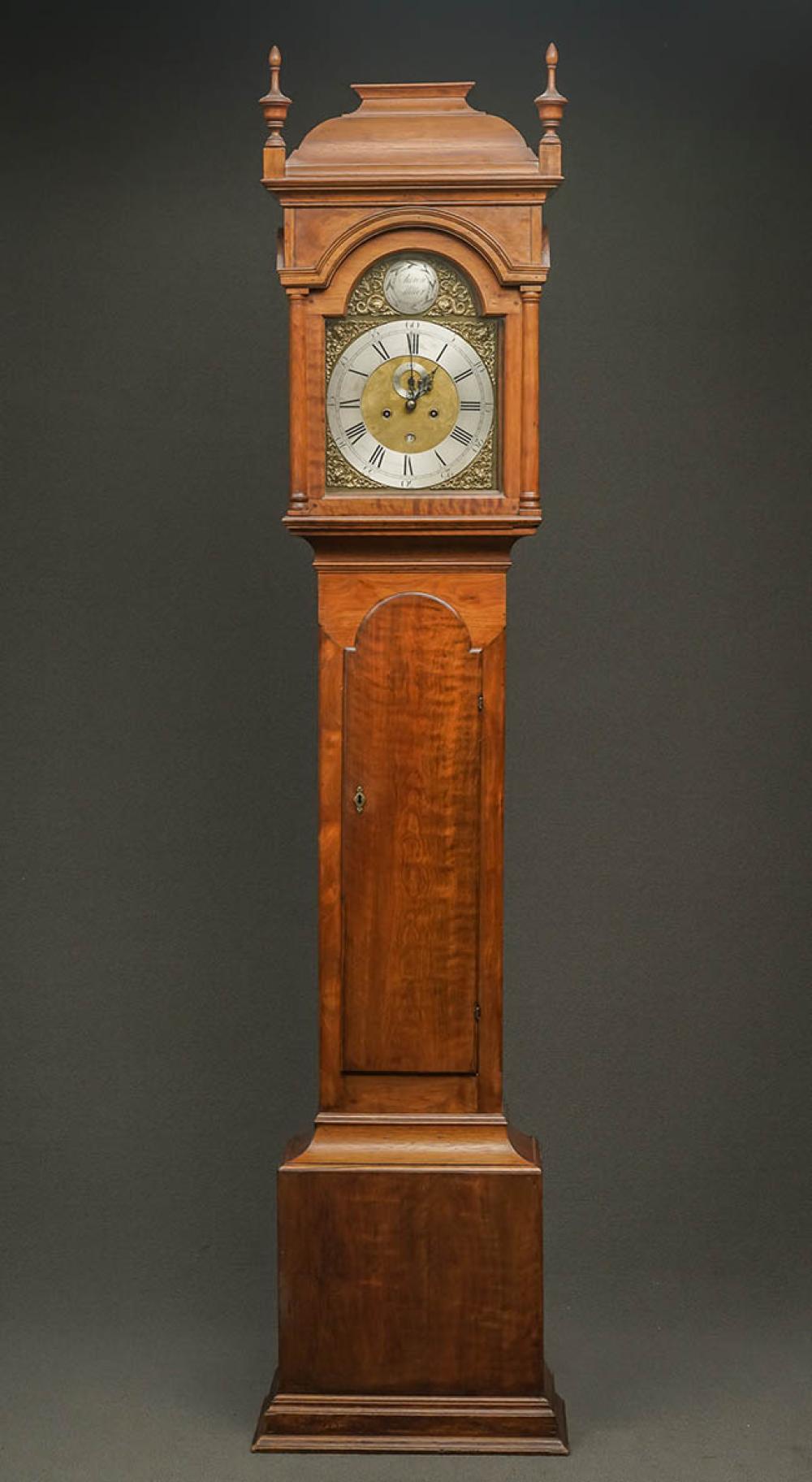 CHIPPENDALE WALNUT TALL CASE CLOCK 3222cc