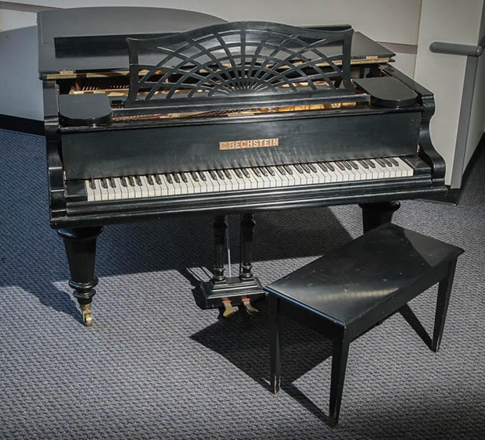 C. BECHSTEIN EBONIZED GRAND PIANO