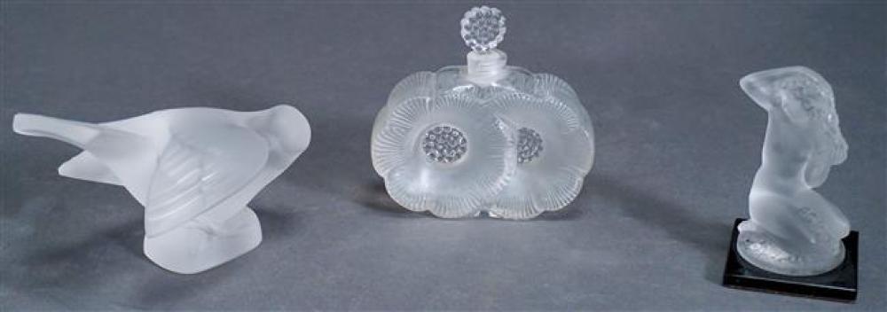 LALIQUE NUDE WOMAN, PERFUME BOTTLE AND