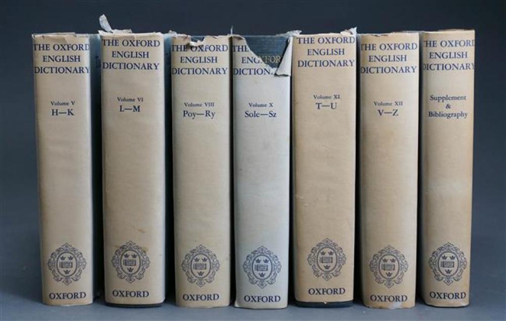 THE OXFORD ENGLISH DICTIONARY  3223dd