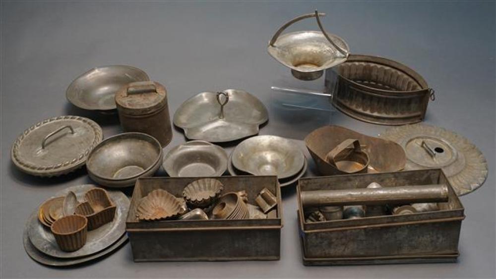 GROUP WITH ASSORTED TIN AND OTHER METAL