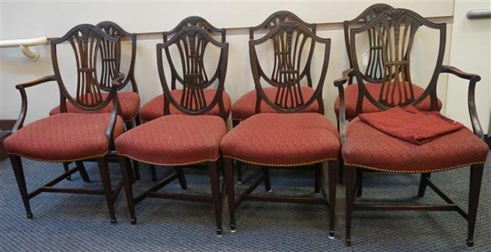 SET WITH EIGHT FEDERAL STYLE MAHOGANY 322404