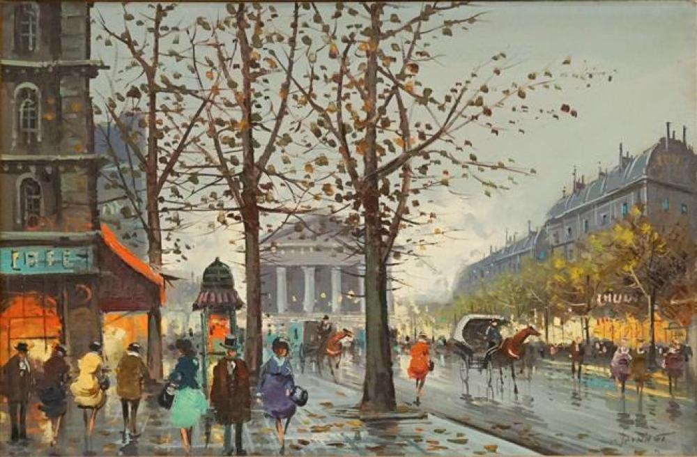 BONNET, PARISIAN STREET SCENE,