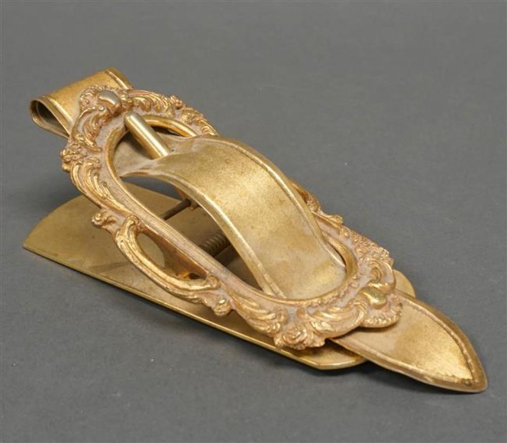 ITALIAN GILT BRASS BUCKLE FORM 322543