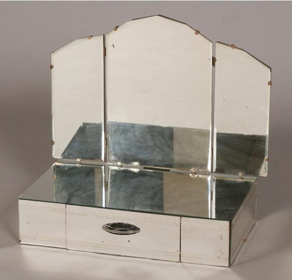 Deco mirrored dresser vanity box