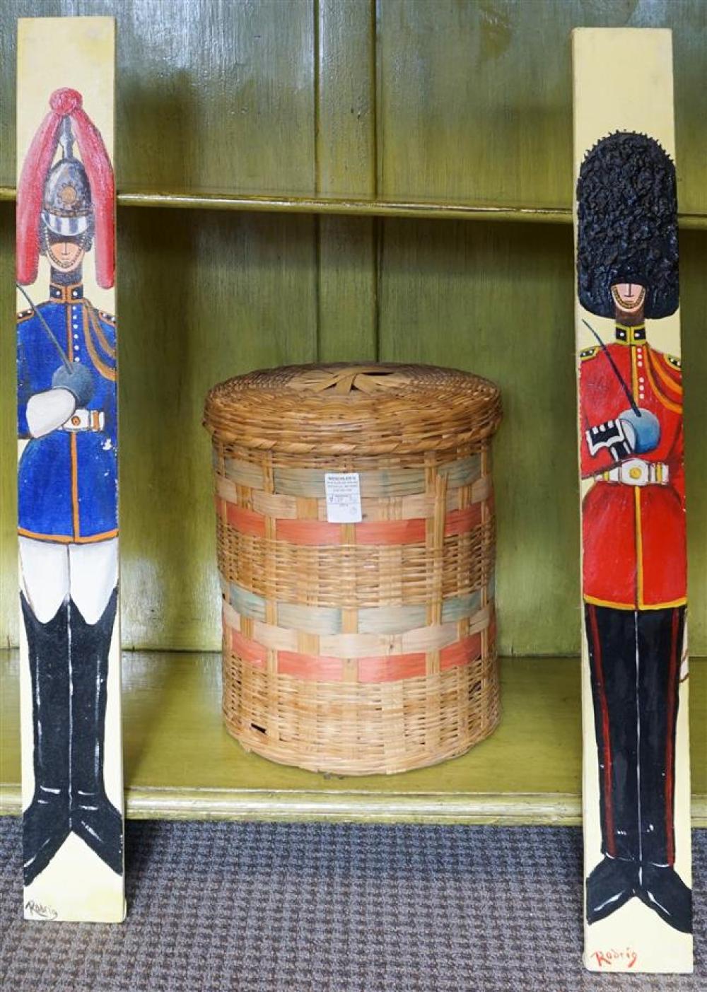 PAIR RODRIG PAINTED PANELS OF BEEFEATER