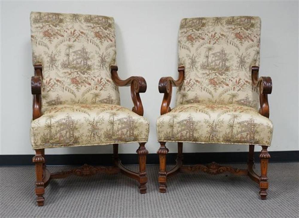 PAIR OF FLEMISH STYLE CARVED MAHOGANY
