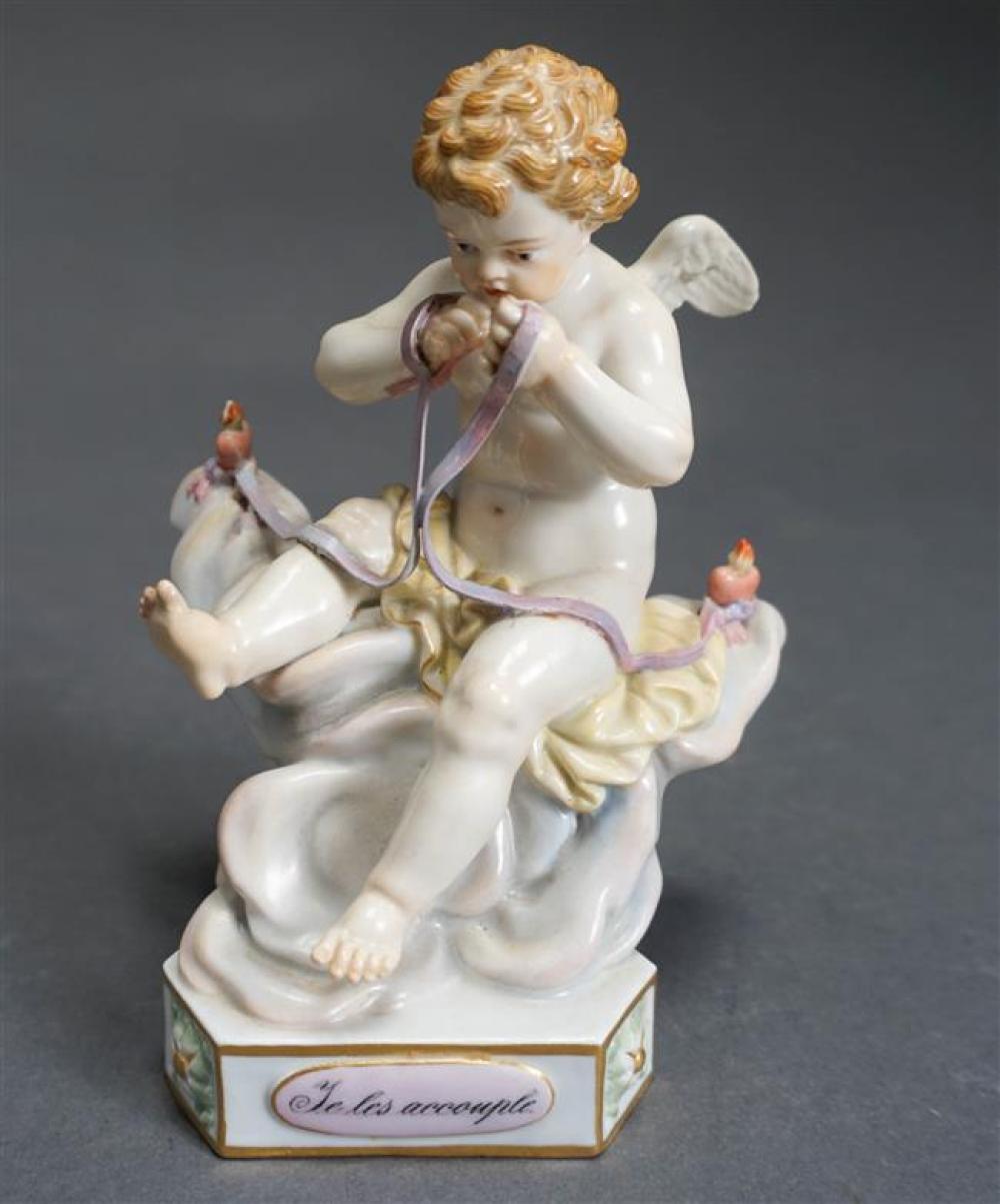 MEISSEN FIGURE OF LE LES ACCOMPLI, H: