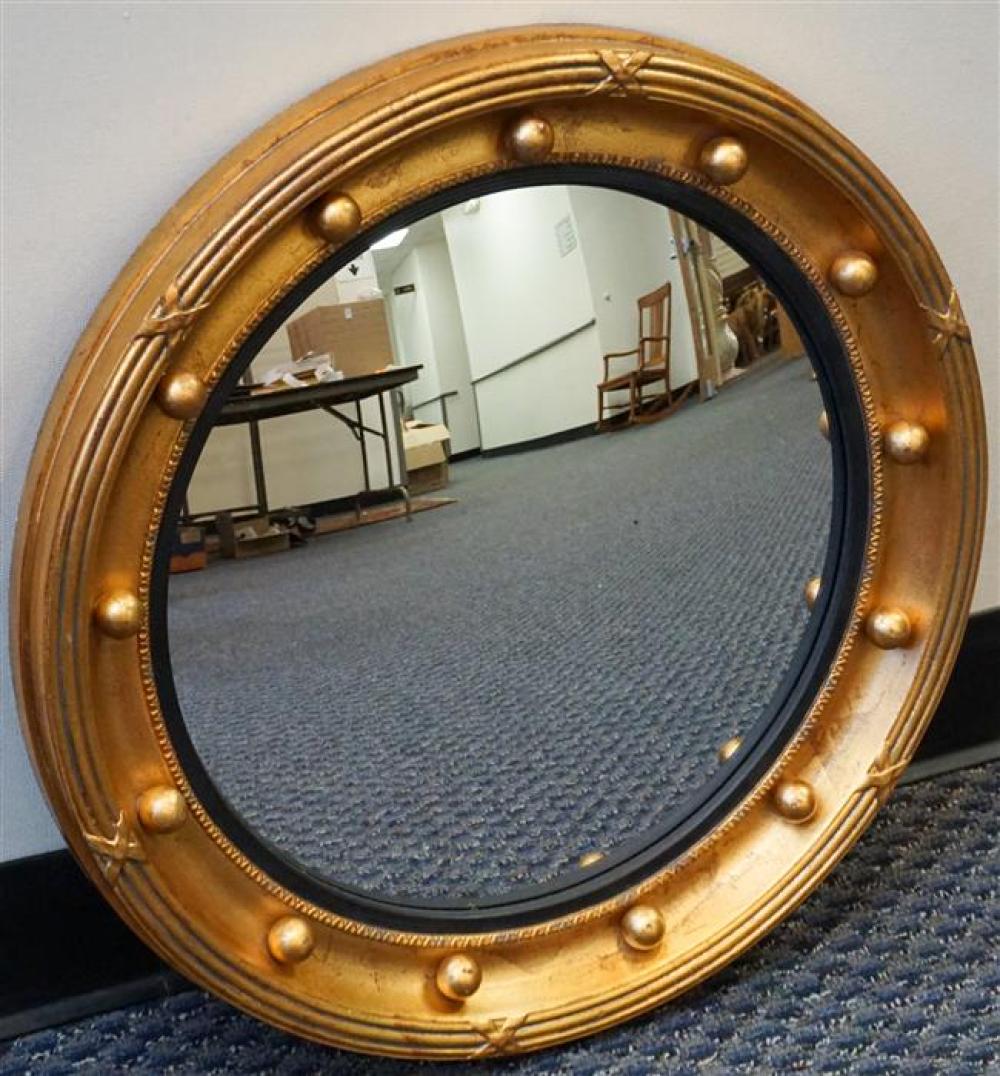 CLASSICAL STYLE GILT PAINTED CONVEX