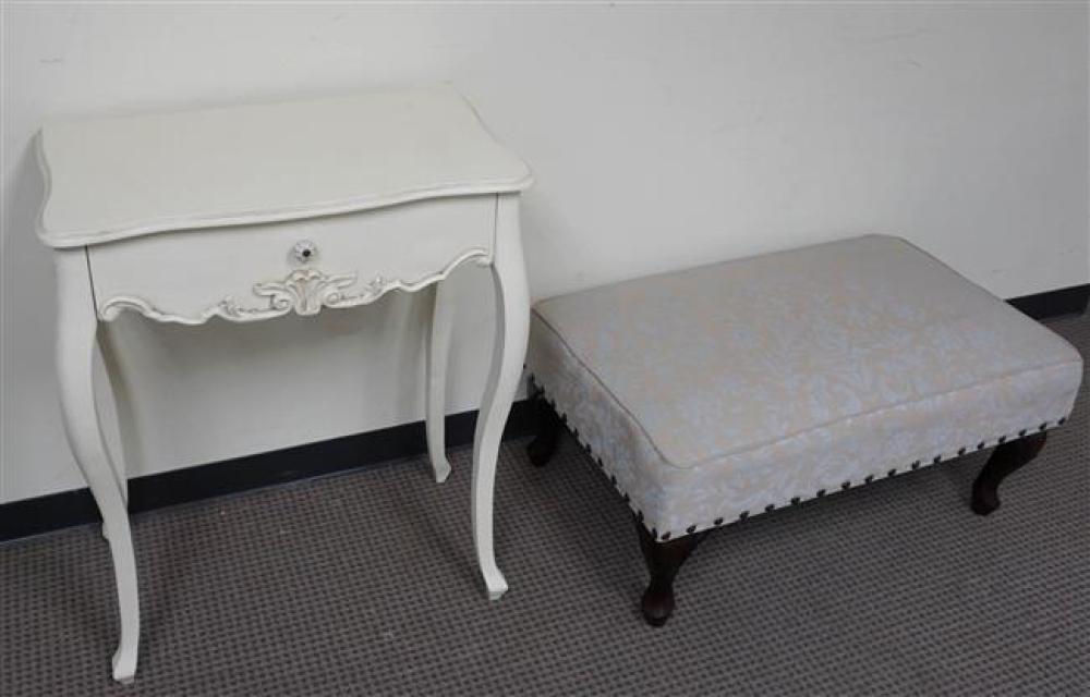 WHITE PAINTED CONSOLE TABLE AND 32266b