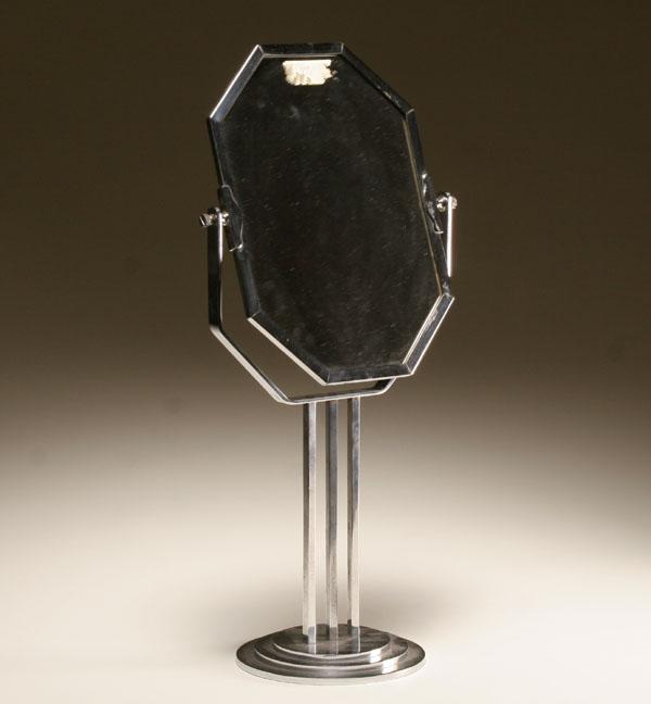 Deco chrome vanity mirror octagonal 503da