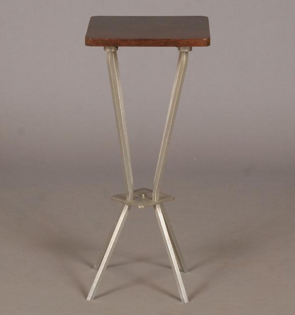 Art deco table/stand; polished