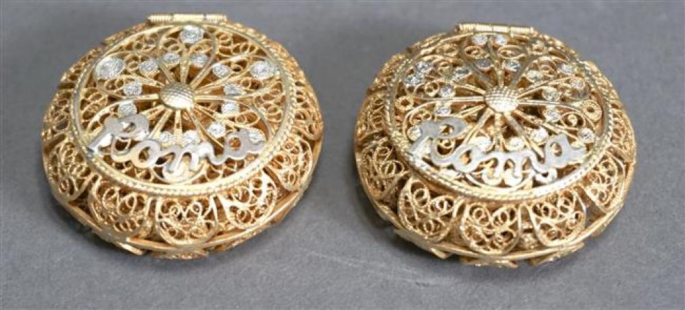 TWO CONTINENTAL 800 GILT SILVER 3226ca