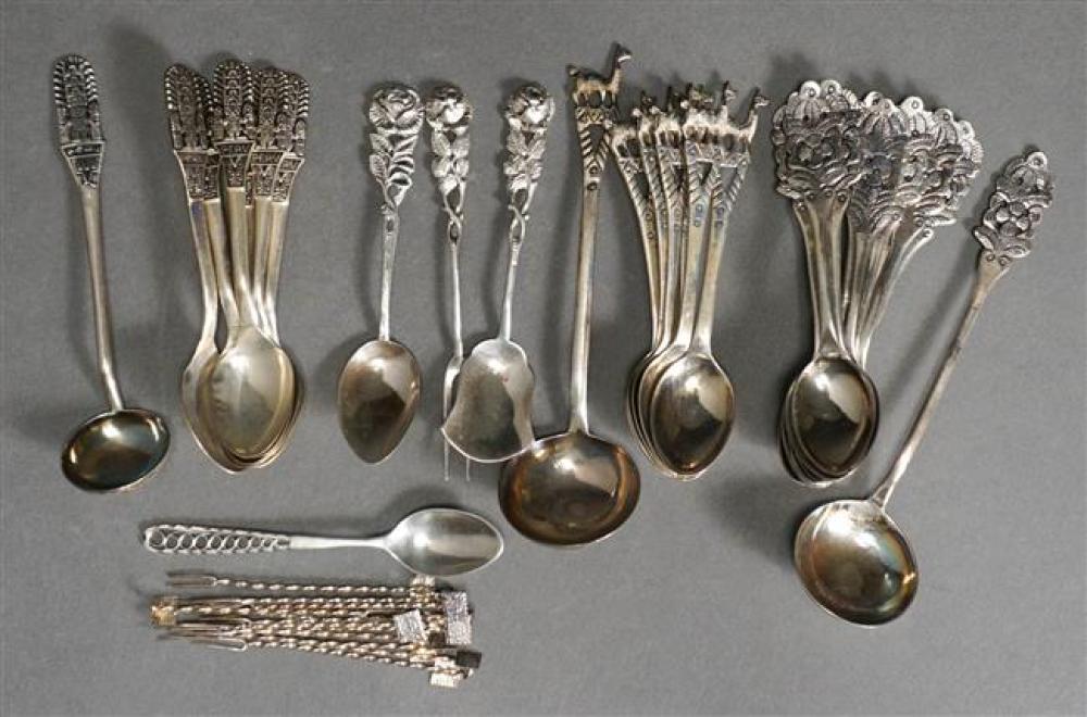 GROUP WITH SOUTH AMERICAN SILVER