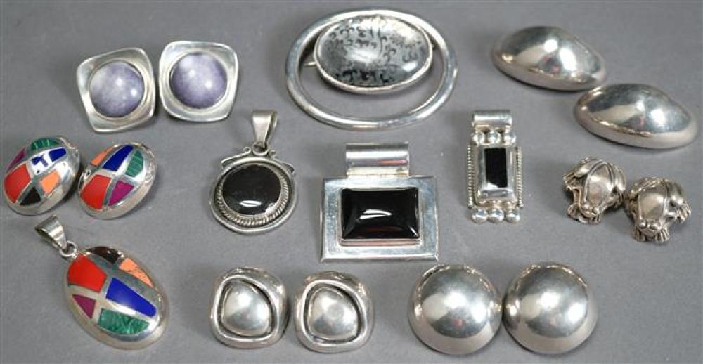 COLLECTION OF SIX PAIRS OF STERLING
