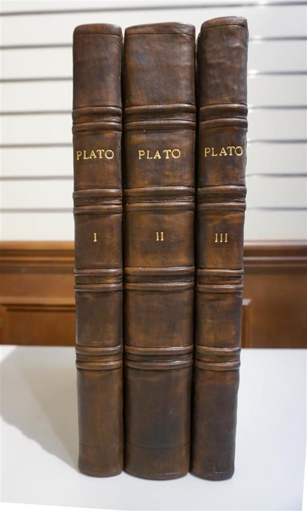 'PLATO', THREE VOLUMES'Plato',