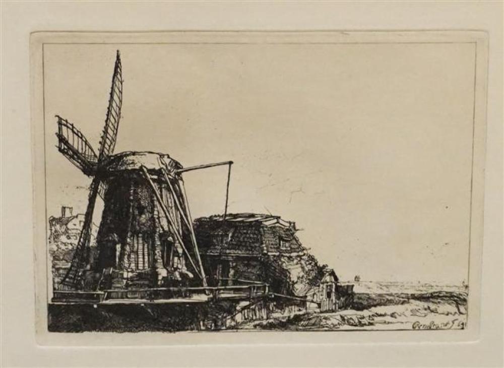 AFTER REMBRANDT, THE WINDMILL,