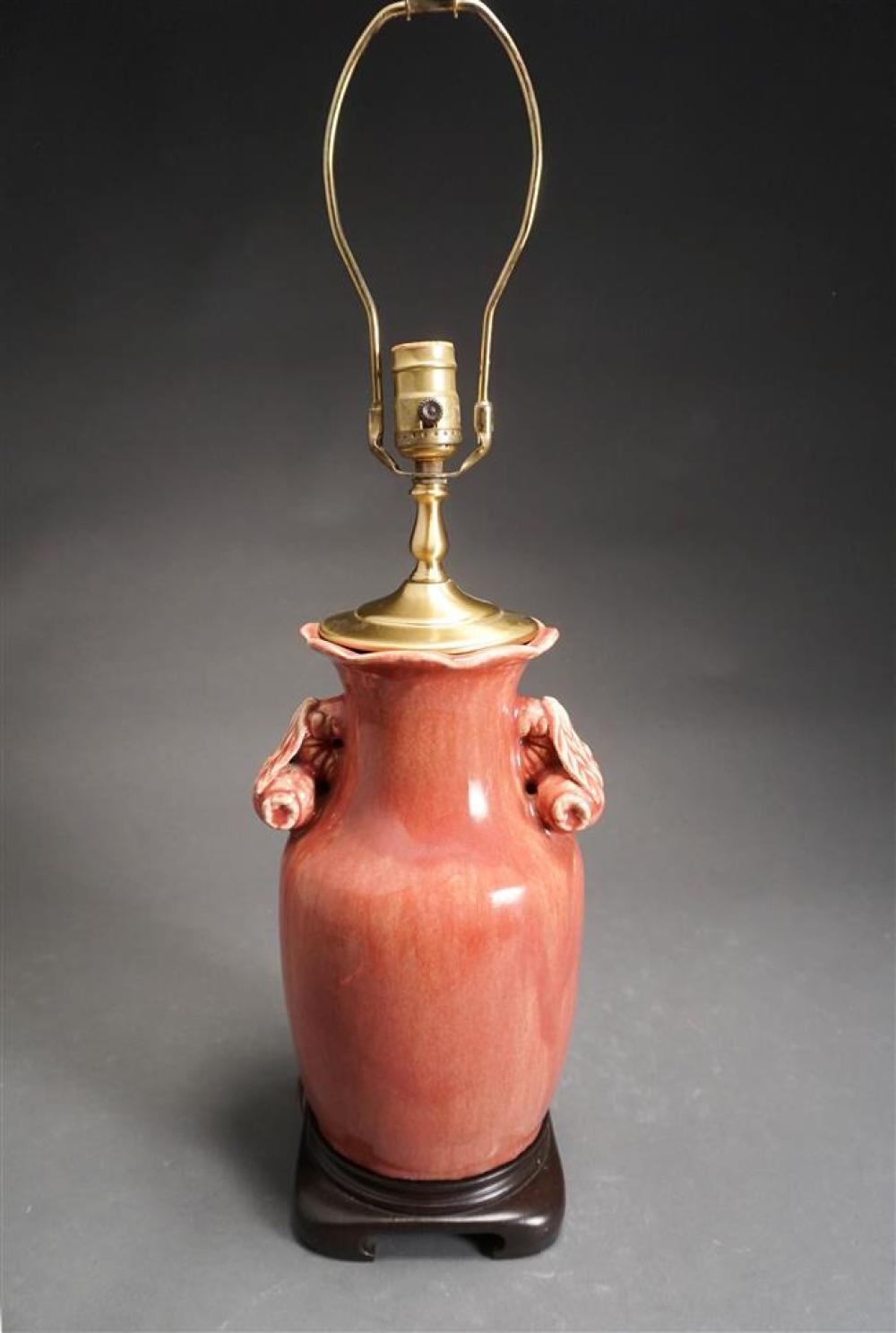 CHINESE RED GLAZED PORCELAIN VASE 322982