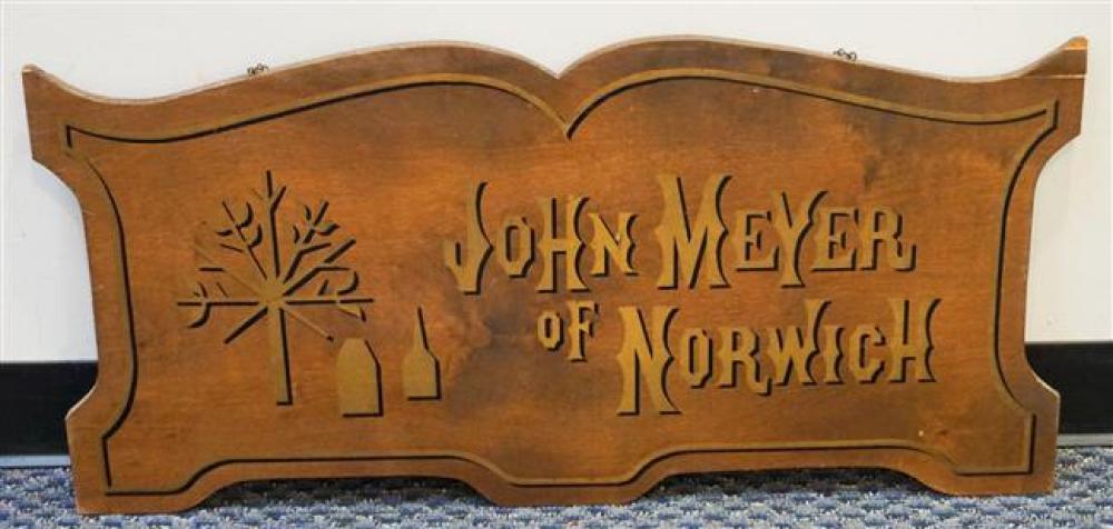 JOHN MEYER OF NORWICH WOOD SIGNJohn