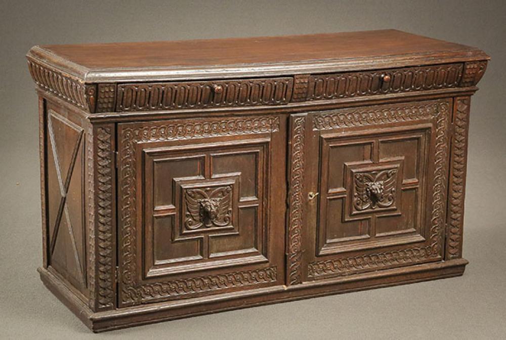 ITALIAN BAROQUE STYLE WALNUT CREDENZA 3229a3