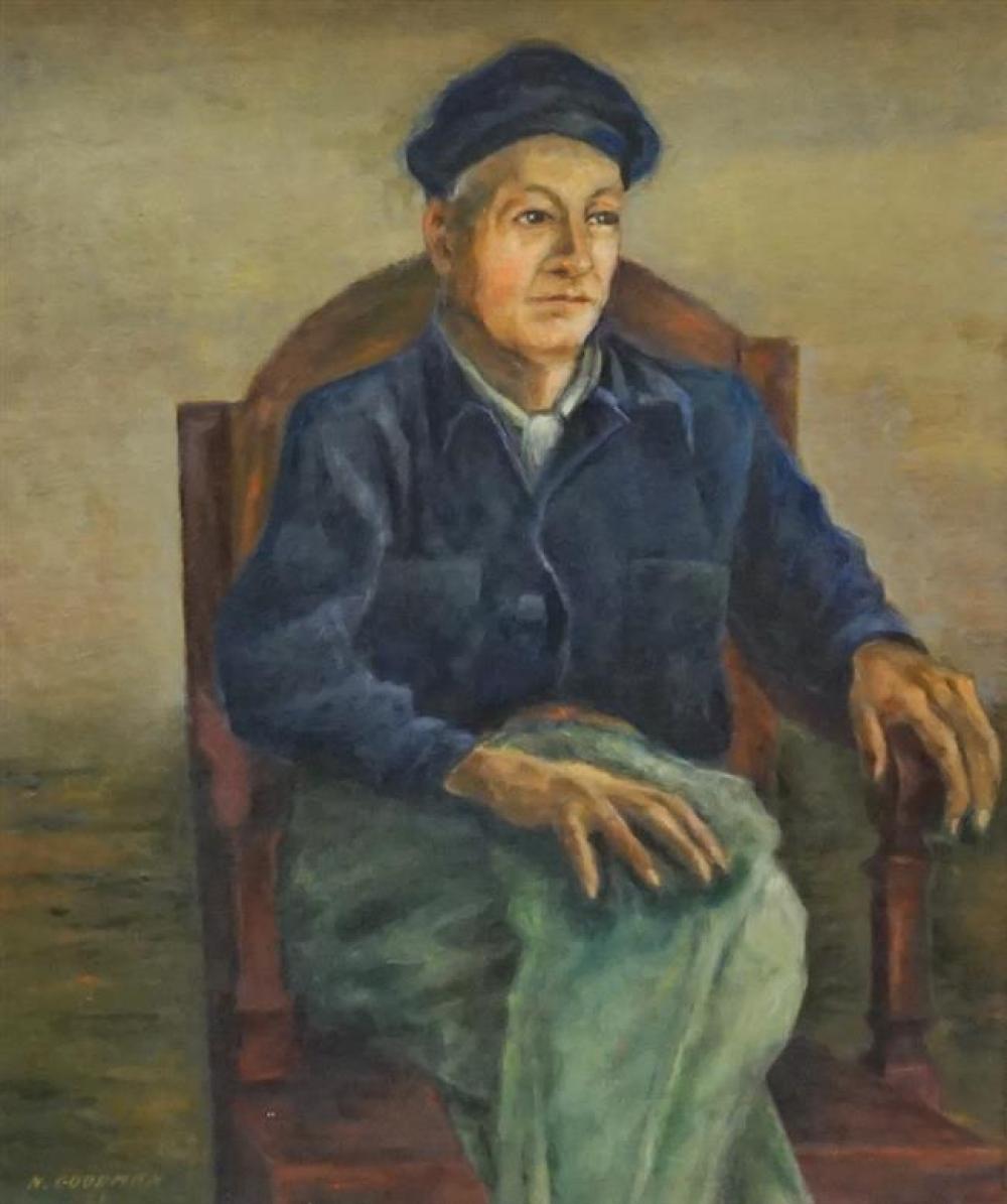 PORTRAIT OF GENTLEMAN WEARING BLUE