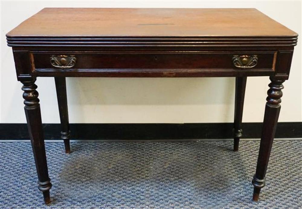 VICTORIAN WALNUT FOLD-TOP CONSOLE