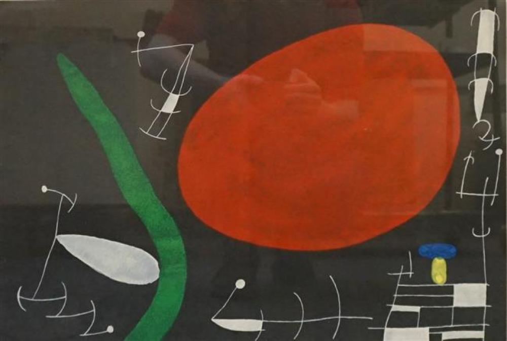 AFTER JOAN MIRO, ABSTRACT, LITHOGRAPH