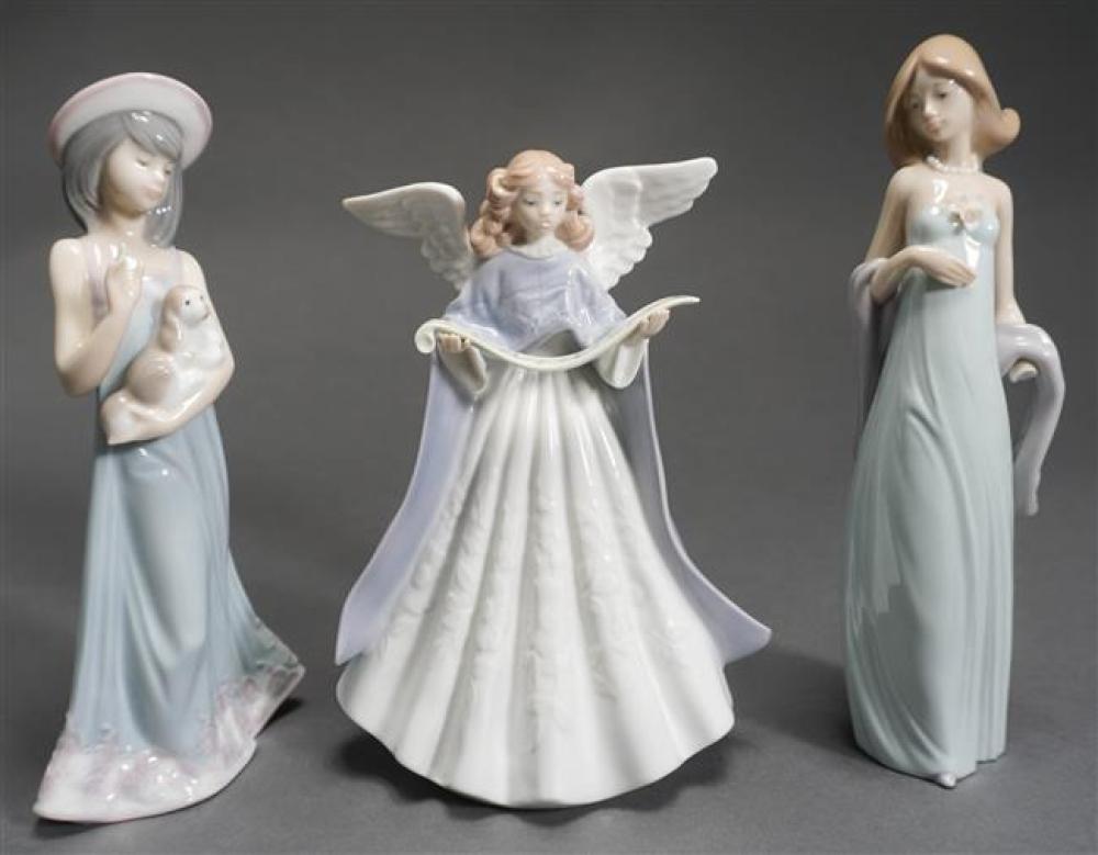 THREE LLADRO FIGURINES ONE DAMAGED  322aa8