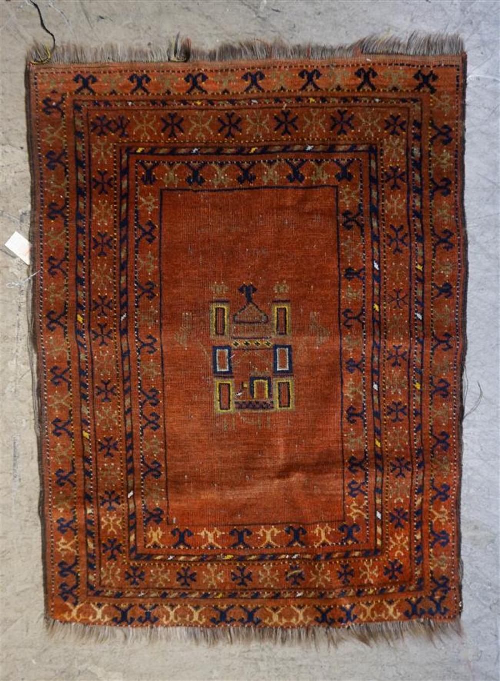 AFGHAN RUG 3 FT 8 IN X 2 FT 9 322ae1