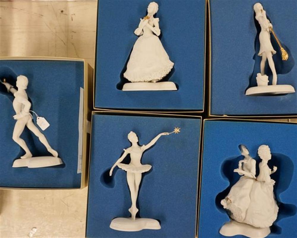 FIVE BOEHM PORCELAIN FIGURES OF 322af3