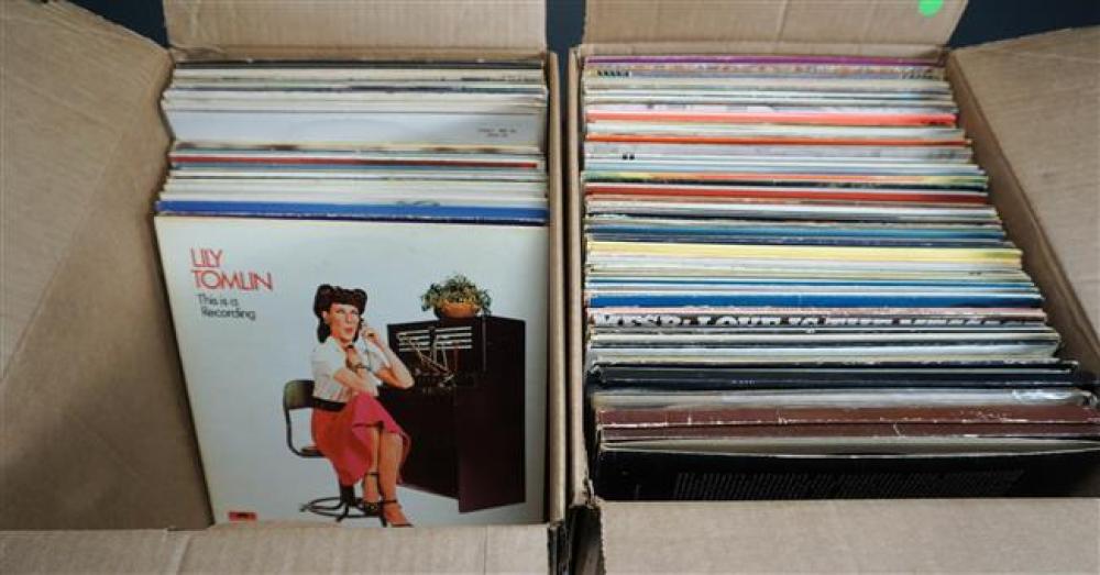 TWO BOXES OF LONG PLAYING RECORDSTwo