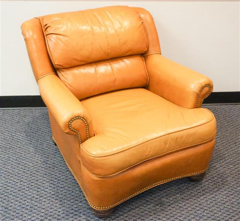 REMINGTON TAN LEATHER LOUNGE CHAIRRemington 322b49