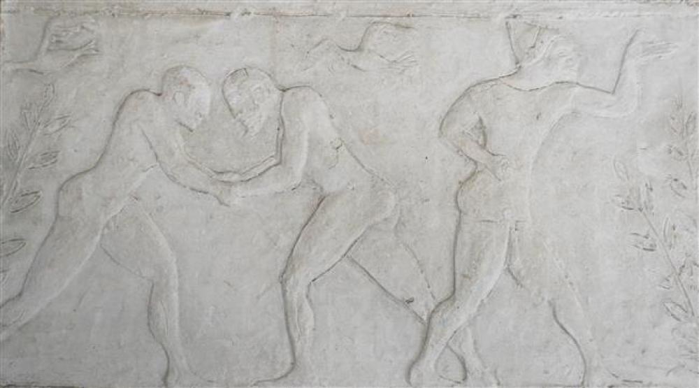 GRECO-ROMAN FRIEZE OF THE WRESTLERS,