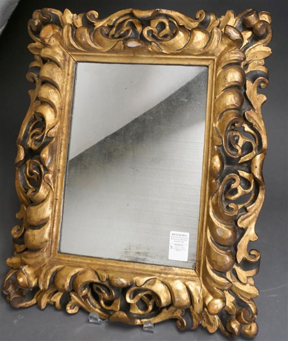 ROCOCO STYLE GILT FRAME MIRROR,