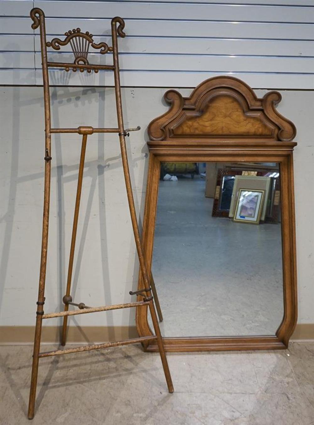 FRUITWOOD EASEL AND FRUITWOOD FRAME