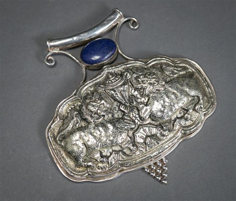 CHINESE REPOUSSE STERLING SILVER