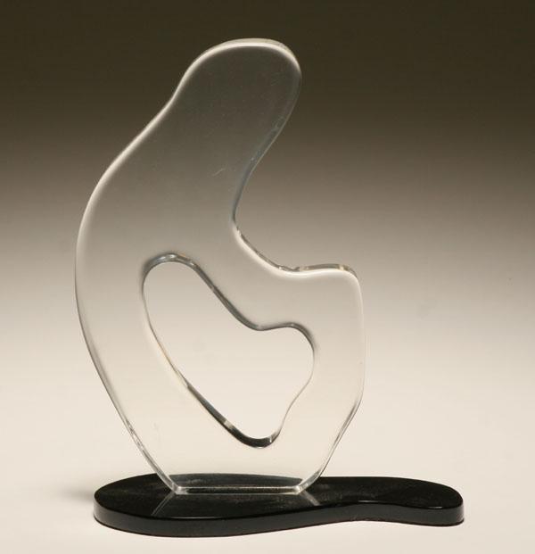 Modern figural lucite sculpture 5046e