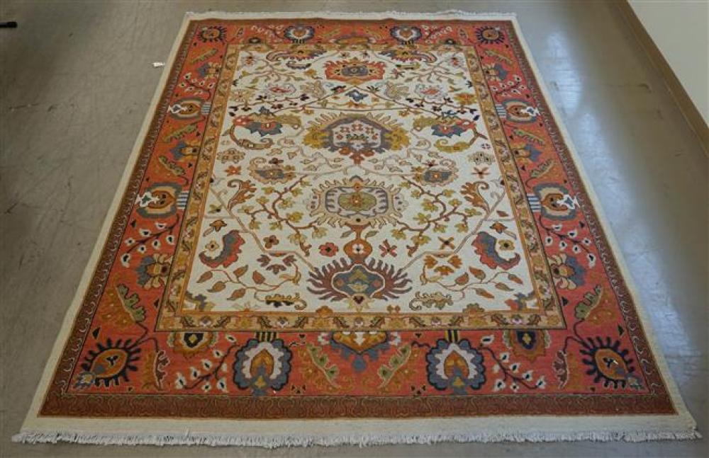 TURKISH HERIZ DESIGN RUG, 9 FT 11 IN