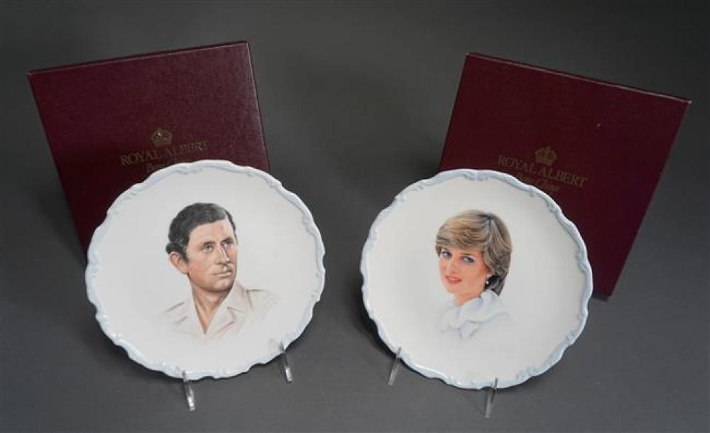 PAIR ROYAL ALBERT COMMEMORATIVE